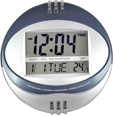 Temix Digital Grey Clock