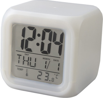 Flipco Digital White Clock