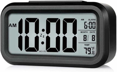PRO COMMERCE Digital Black Clock