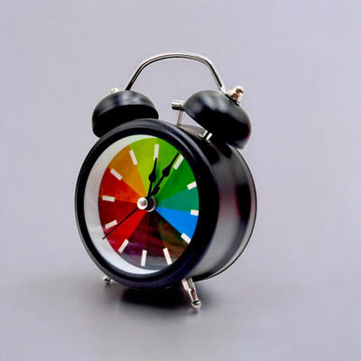 Stylux Analog Rainbow Clock