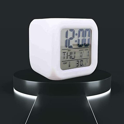 Trio group Digital White Clock