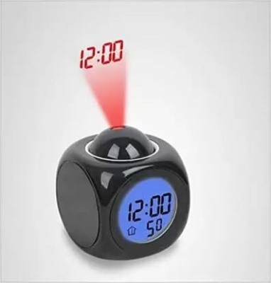 Avadh Enterprises Analog-Digital Black Clock