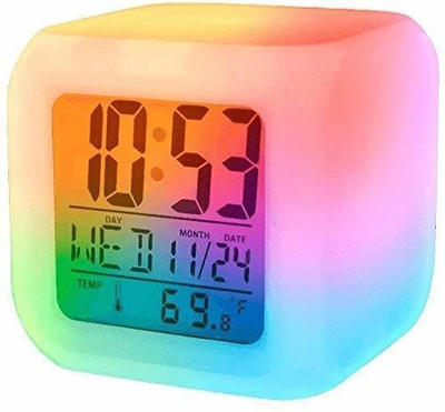 VICHARAN Digital Multicolor Clock