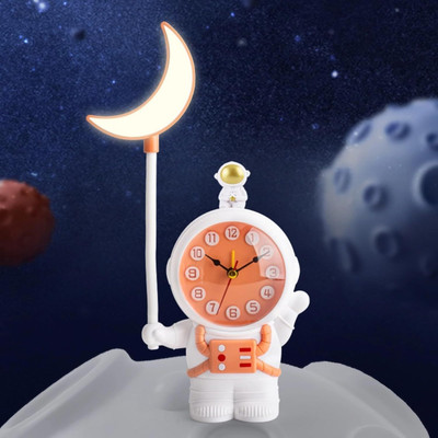 KANISHA ENTERPRISES Analog-Digital Orange Clock