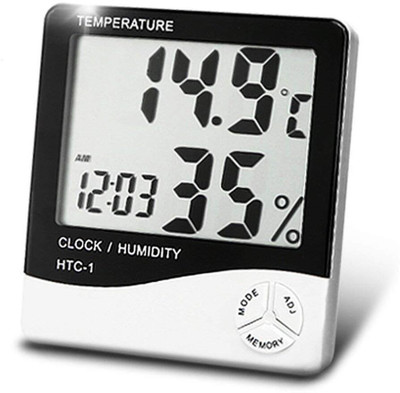 Green Tales Digital Black Clock