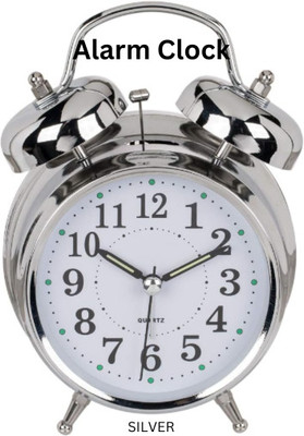 TEERU ENTERPRISE Digital Silver Clock