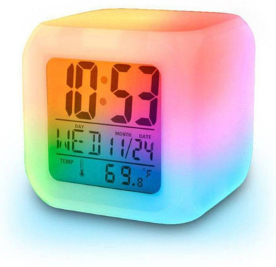 SHOPPERWORLD Digital Multicolor Clock