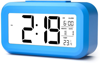 RHONNIUM Digital Blue Clock