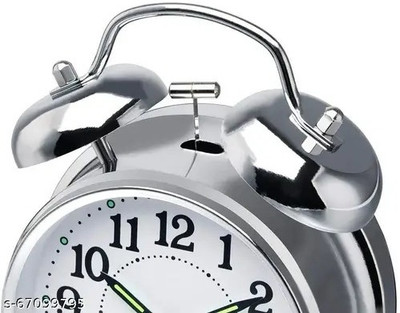 KRUNAL ENTERPRISES Analog Silver Clock