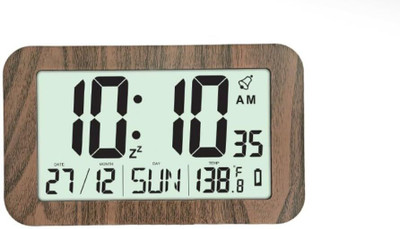 Nxz Digital Digital Brown Clock