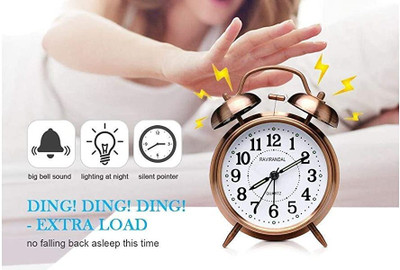 VOLTegIC Analog Brown Clock