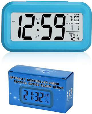 RHONNIUM Digital Blue Clock