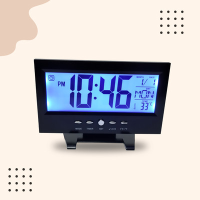 PRIMESTYLE Digital Black Clock