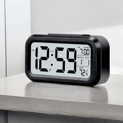 omkarzone Digital Black Clock