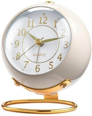 ZEQON Analog Cream Clock