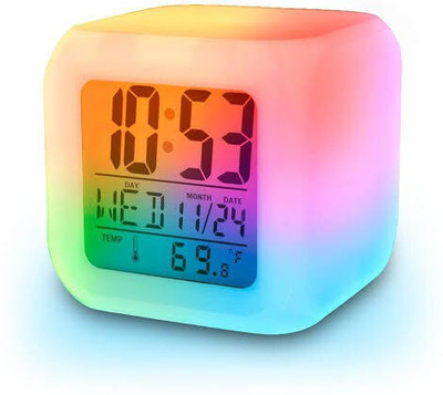 omkarzone Digital Multicolor Clock