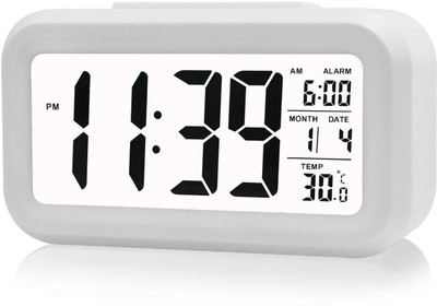 ACE Digital White Clock