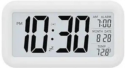 Whitez Digital White Clock