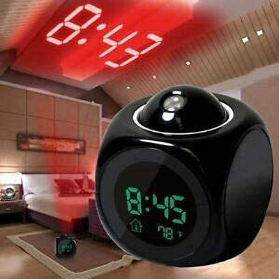 Wengvo Digital Black Clock