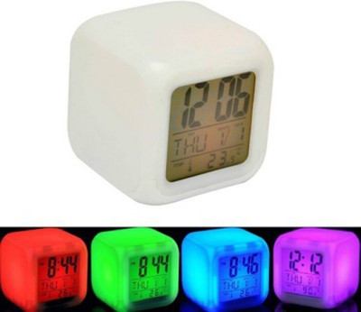 Happy GiftMart Digital White Clock
