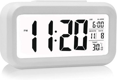CityLight Digital White Clock