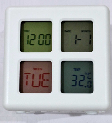 TREETOP Digital White Clock