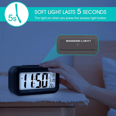 ASTOUND Digital Black Clock