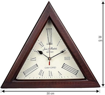 unique hub Analog Brown Clock