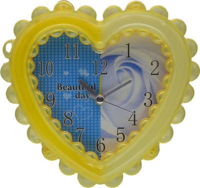 JMALL Analog Yellow Clock
