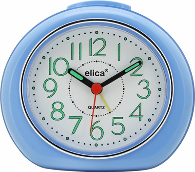 Elica Analog Light Blue Clock