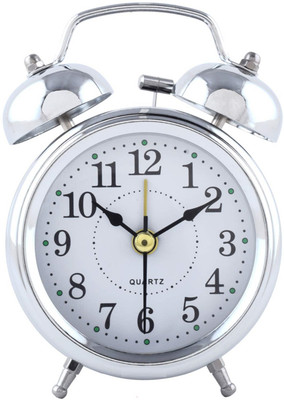 MAHADEV Analog Silver Clock
