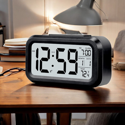 omkarzone Digital Black Clock