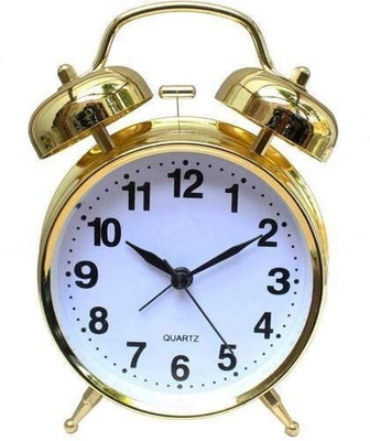 AweStuffs Analog Golden Clock