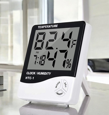 omkarzone Digital White Clock