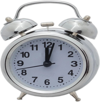 Fitaza Analog Silver Clock