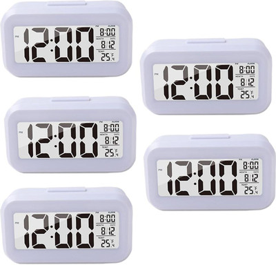 KUBER INDUSTRIES Digital White Clock