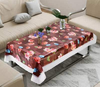 DPA Collection Printed 4 Seater Table Cover(Multicolor, PVC)