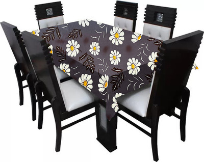 SLACXICO Printed 8 Seater Table Cover(Multicolor, PVC)