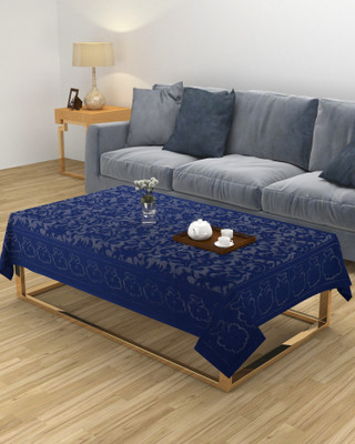 MHF Abstract 8 Seater Table Cover(Blue, Polyester)
