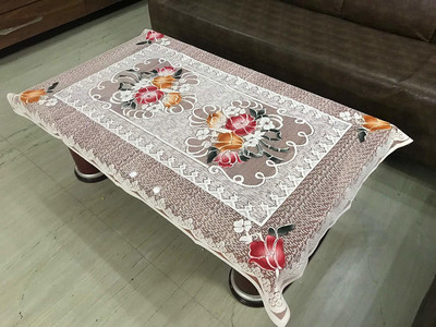 CASA FURNISHING Floral 4 Seater Table Cover(MULTCOLOR, Polyester)