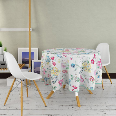 Go Texstylers Cotton 4 Seater Printed Table Cover(Multicolor)