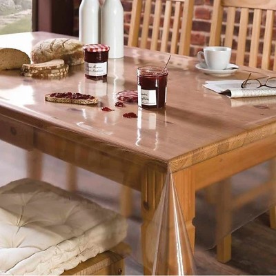 SHRI MAHAVIR IMPEX Solid 8 Seater Table Cover(transparent, PVC)