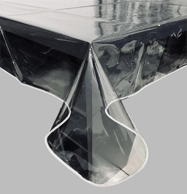 homerz Solid 6 Seater Table Cover(Smart Lace, PVC)