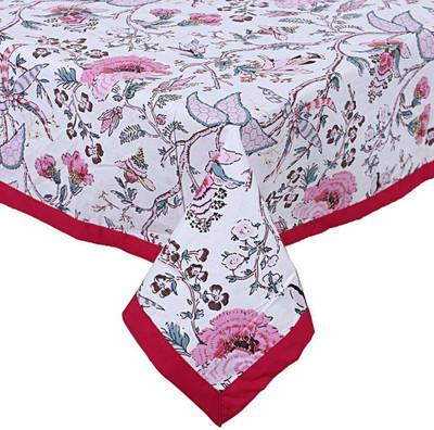 Go Texstylers Cotton 4 Seater Floral Table Cover(Multicolor)