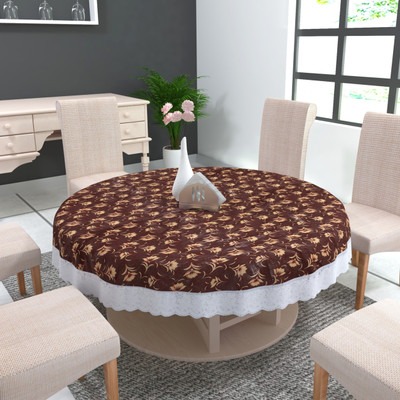 TANLOOMS Printed 4 Seater Table Cover(Multicolor, PVC)