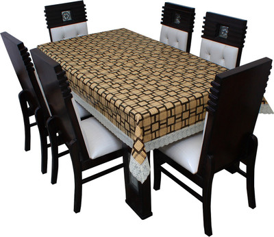 Wings Star Printed 8 Seater Table Cover(Multicolor, Polyester)