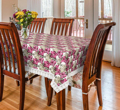 AgrohA PVC 6 Seater Printed Table Cover(Multicolor)