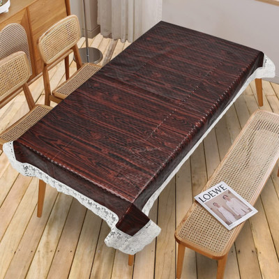 SANRAKSSHAN Solid 4 Seater Table Cover(Multicolor, Polyester)