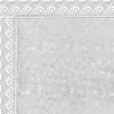 Mopak Decor Polyester 4 Seater Polka Table Cover(White, Pack of 2)