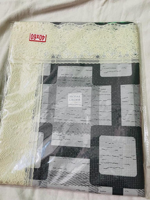 Mopak Decor Printed 2 Seater Table Cover(Grey, Polyester)
